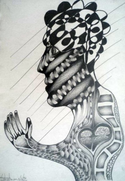 Obra "A reza" de Alexandre Ghelman