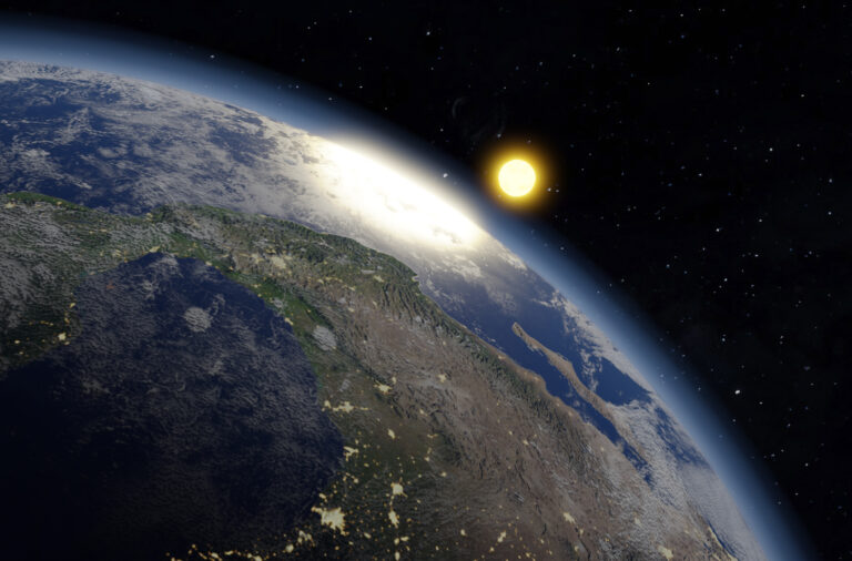 Movimento de rotação da terra em torno do sol